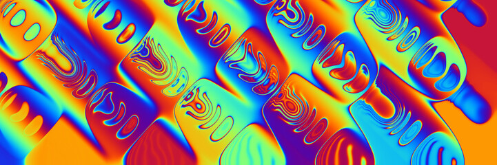 Fototapeta na wymiar Abstract colorful backgroun, rainbow decoration in wave style. 