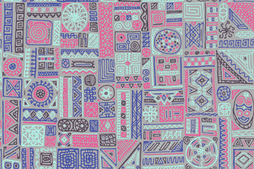 Traditional african vector seamless pattern design