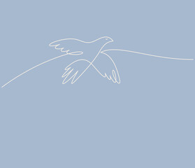 flying bird drawing