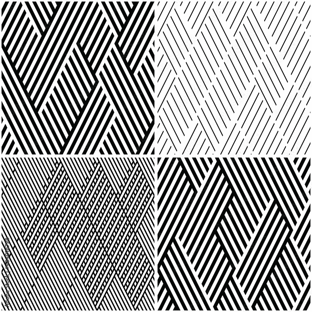 Poster 4 different vector patterns in the same package(eps). one pattern is paid and 3 are free (white divi