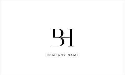 BH, HB, BH, Letters Logo Monogram