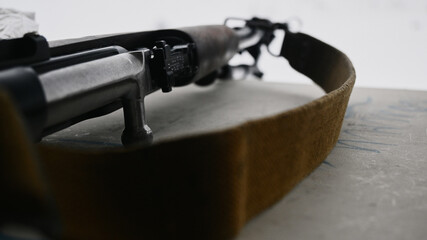 Rifle strap 7.62 mm, Soviet vintage rifle 