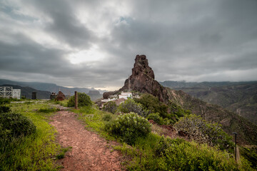 Fototapeta na wymiar top of Gran Canaria landscape. Canary islands