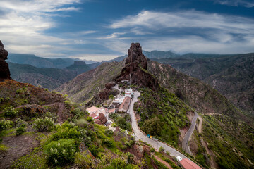 top of Gran Canaria landscape. Canary islands