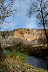 Obraz premium The natural park of Hoces del Río Riaza is located in the northeast of the province of Segovia. Spain's griffon vulture reserve and Natura 2000 network.