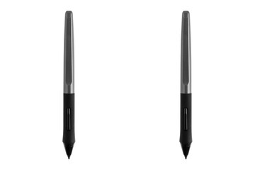 Pen for a graphics tablet on a white background. Electronic pen for close-up retouching.
