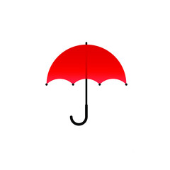 Vector illustration of red umbrella