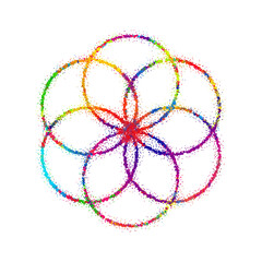 Naklejka premium Bright abstract image in a modern style.