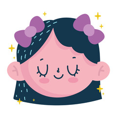 Kid Illustration girl face