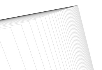 3d render of a building