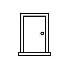 door, exit or entry icon vector