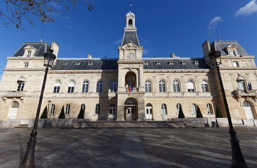 Fototapeta na wymiar City hall of the XIV district of Paris - France