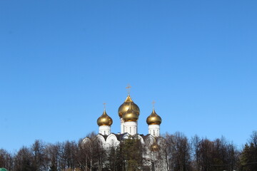 Obraz premium Historic monument Orthodox Church of Yaroslavl city - The Golden Ring travel itinerary Russia