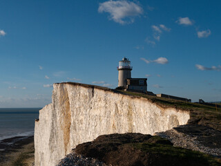 Fototapeta na wymiar Belle Tout Lighthouse in Eastbourne.