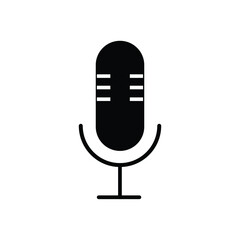 microphone icon vector isolated on white background 