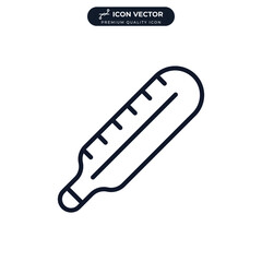 Thermometer icon symbol template for graphic and web design collection logo vector illustration