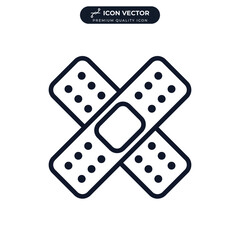 plaster icon symbol template for graphic and web design collection logo vector illustration