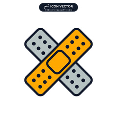 plaster icon symbol template for graphic and web design collection logo vector illustration