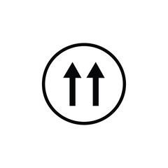 Two Up Arrow Icon Collection Vector