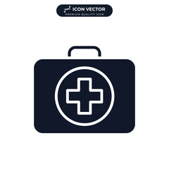 First Aid Kit icon symbol template for graphic and web design collection logo vector illustration
