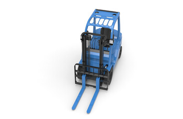 pallet forklift 3d illustration