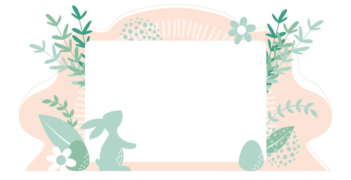 ostern osterkarte pastell gr&uuml;n orange