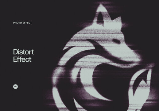 Bad Print Distortion Effect Mockup