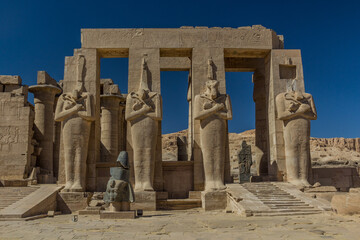 Ramesseum (Mortuary temple of Ramesses II) at the Theban Necropolis, Egypt