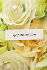 mothers day card with flowers