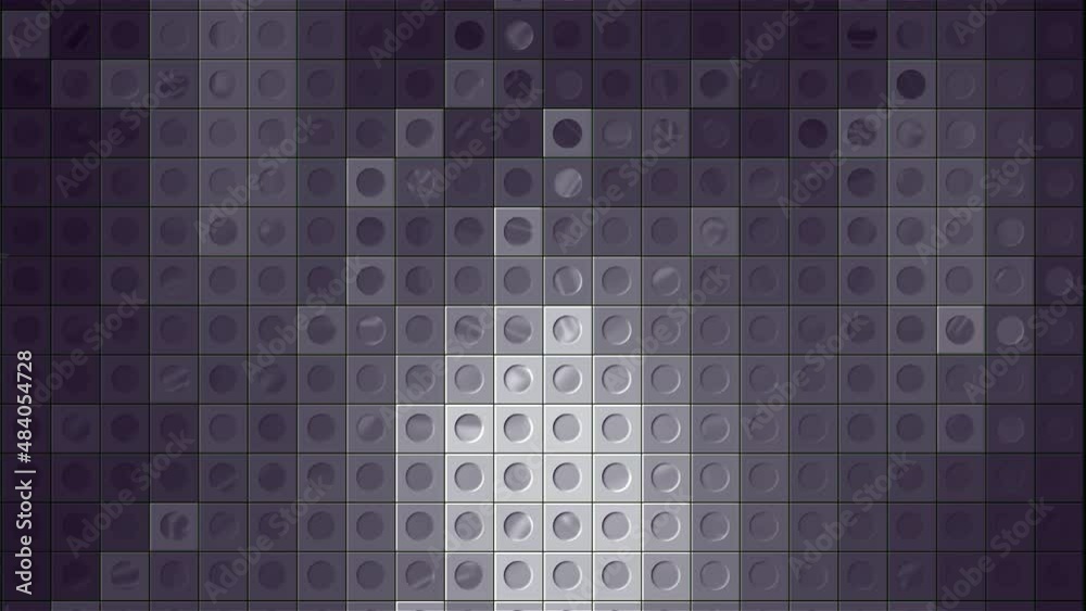 Poster mosaic in abstraction. motion. a constructor consisting of small figures that glitters with differen