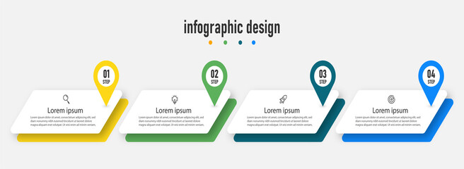Creative infographic location template timeline infographic design element 