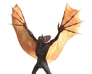 Vampire isolated in white background 3d illustration