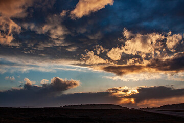 Clouds and landscape