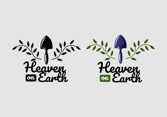 Logo Heaven Earth Vector Illustration Template Good for Any Industry