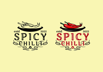 Logo Spicy Chili Vector Illustration Template Good for Any Industry
