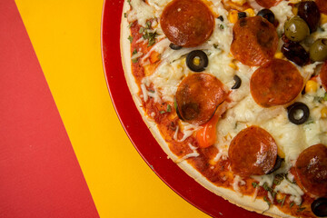 Pizza italiana casera