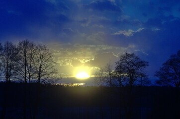 Obraz premium zachód słońca