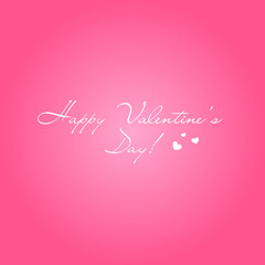 Happy Valentine's Day lettering banner	
