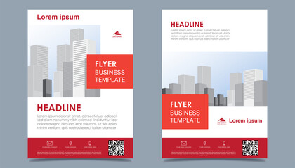 Business flyer layout template in A4  size. Modern Brochure template cover design, annual report, poster.