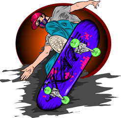 A man in skateboard © Andry