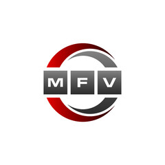 MFV Letter Initial Logo Design Template Vector Illustration