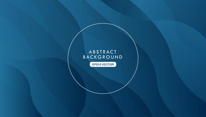 abstract blue background with waves and curves design , elegan and cool textured. vector eps10
