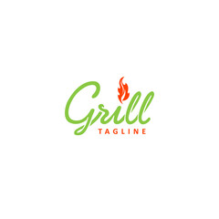 Grill Logo Simple Design