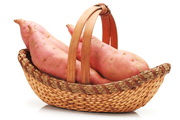 basket of sweet potatoes