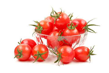 tomatoes in a glass bowl
