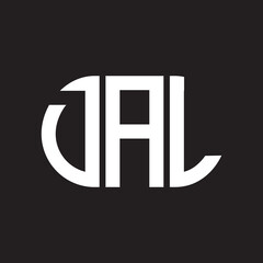 DAL letter logo design on black background. DAL creative initials letter logo concept. DAL letter design.
