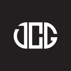DCG letter logo design on black background. DCG creative initials letter logo concept. DCG letter design.