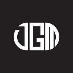 DGM letter logo design on black background. DGM creative initials letter logo concept. DGM letter design.