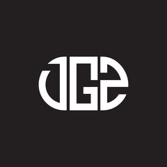 DGZ letter logo design on black background. DGZ creative initials letter logo concept. DGZ letter design.