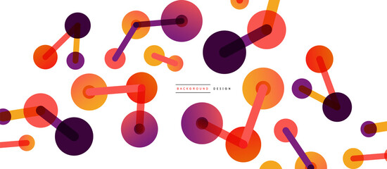 Network concept abstract background. Dots connection. Big data idea. Business template for wallpaper, banner, background or landing